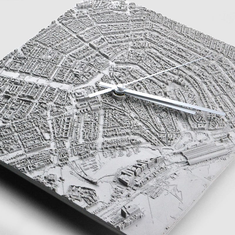 Concrete Wall Decor - Etsy - City Decor With Textured Concrete Walls