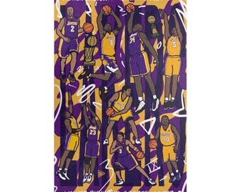 Los Angeles Lakers Jigsaw Puzzle 2001/02 NBA Champions (1014, 520, 252, 110-piece)