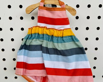 Rainbow Stripe Dress