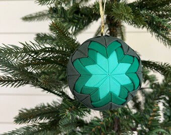 Fabric Star Ornament in Green