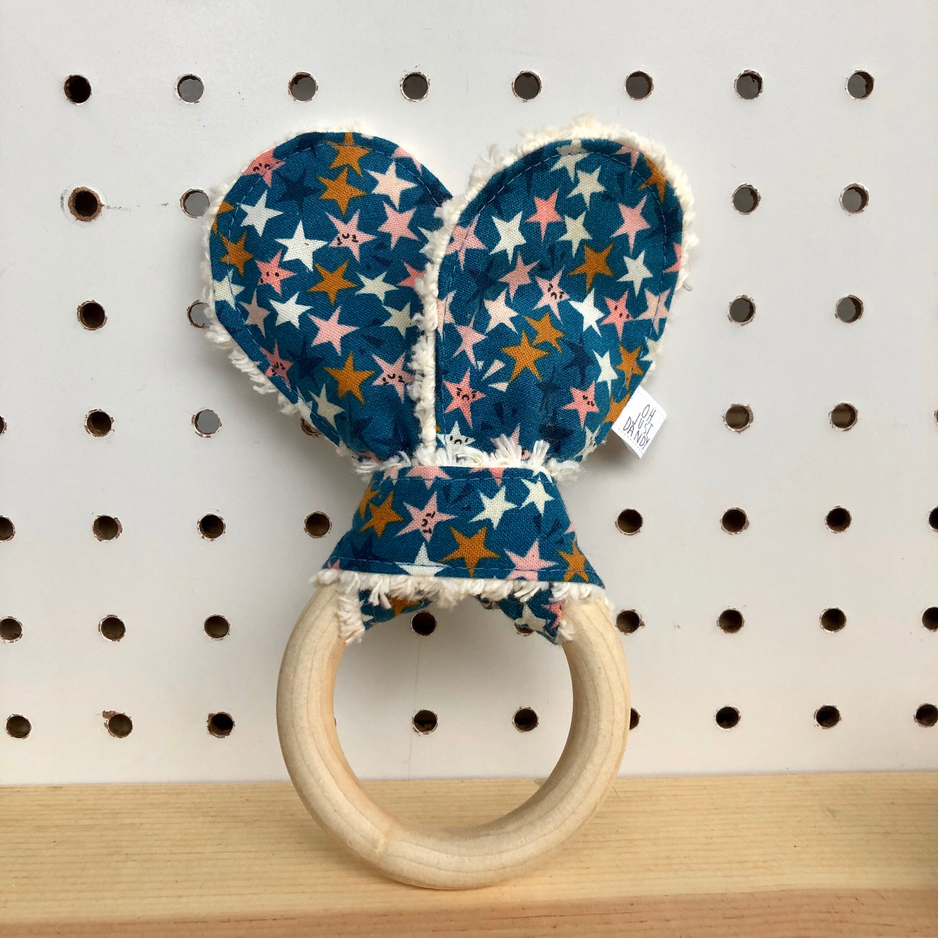 crinkle bunny ear teether