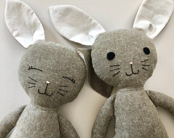 Olive Linen Bunny