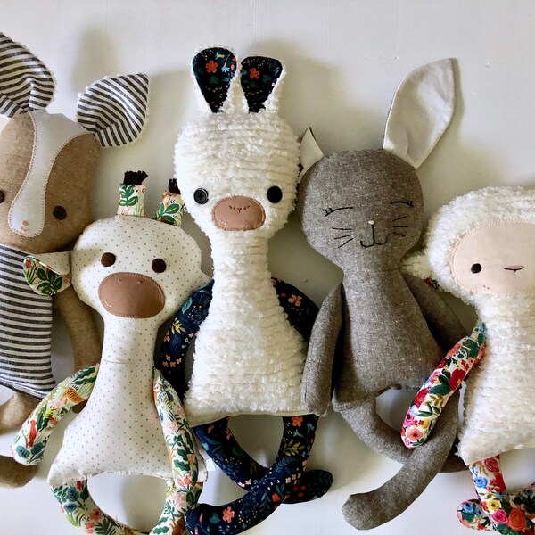 Linen Stuffed Animal Etsy