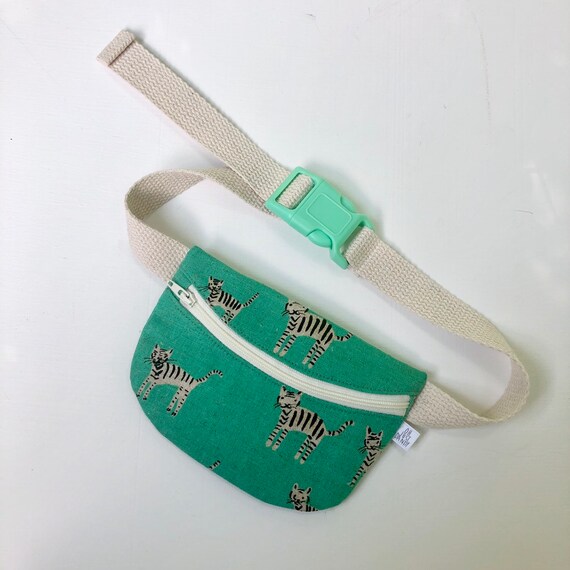 Treasure Pouch in Teal Tigers