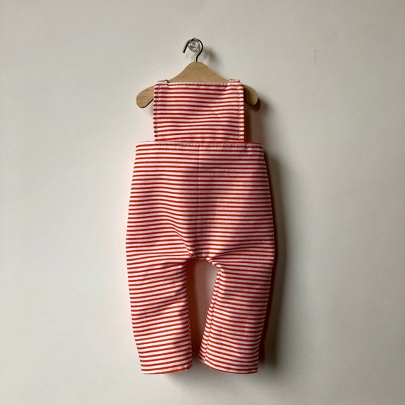 PoppyRed Stripe Overalls