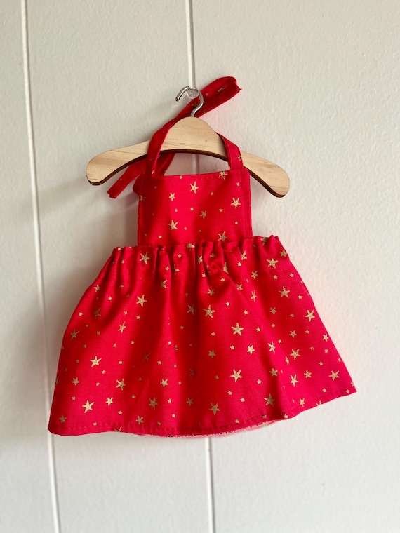 Red Metallic Stars Dress