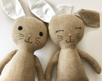 Taupe Linen Bunny