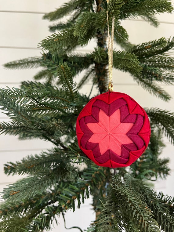 Fabric Star Ornament in Red