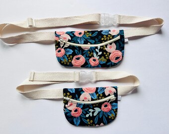 Mommy n Me Treasure Pouch in Nero Rosa