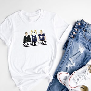 Navy Football Game Day Tshirt, Mens and Womens USNA Crew Neck Tee, Navy Game Day Kids Tshirt, US Naval Academy Baby Bodysuit