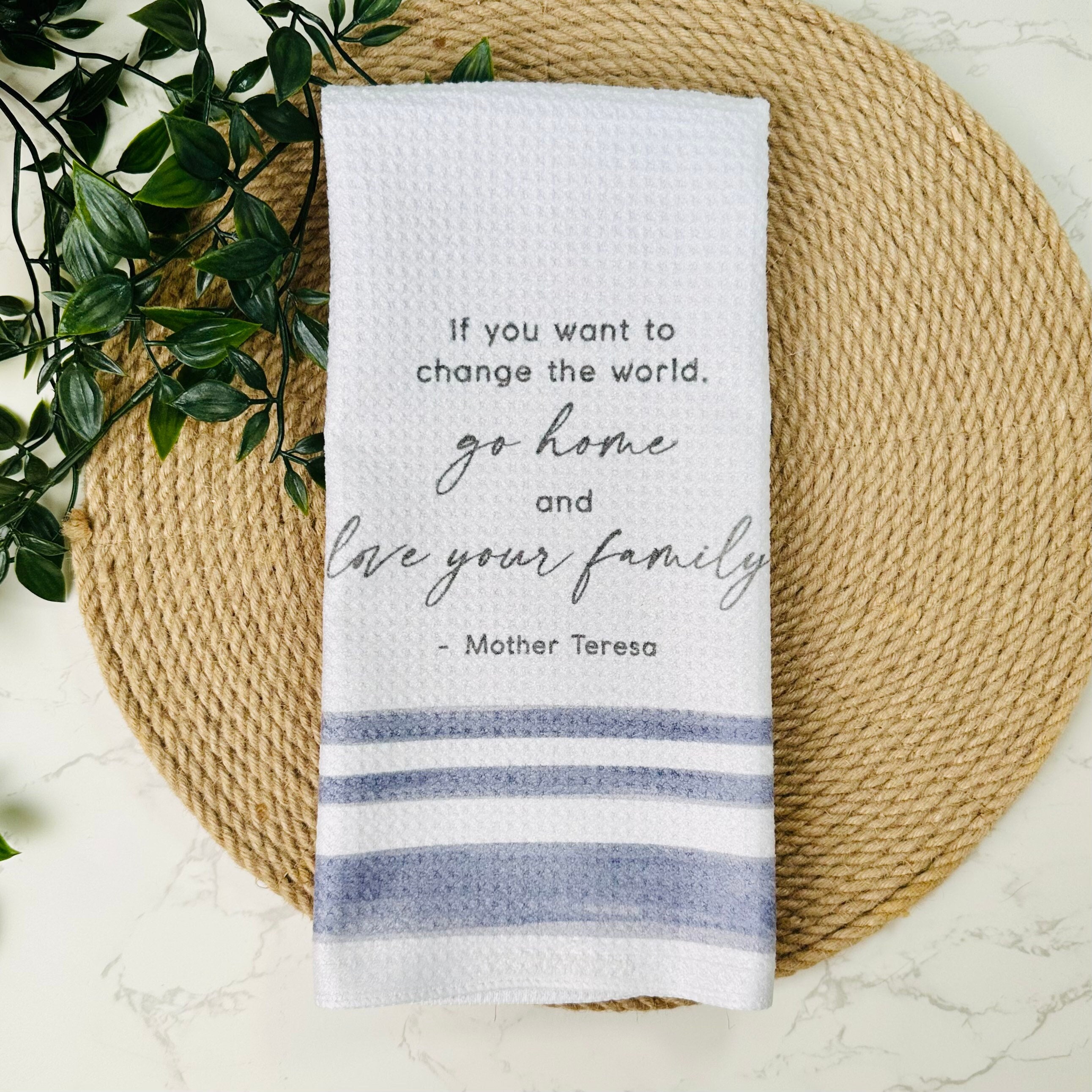 Hand Towels, Inspirational Quotes Dishcloth, Modern Colorful