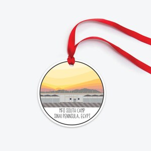 MFO Sinai Peninsula Ornament, Multinational Force and Observers South Camp Ornament, Sinai Peninsula Egypt, Task Force Sinai Ornament
