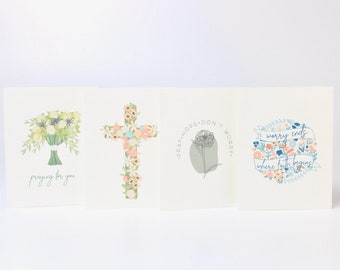 Christian Greeting Card Variety Pack, Praying for You Card, Pray Hope Don't Worry Greeting Card, Have Faith Greeting Card, Thinking of You