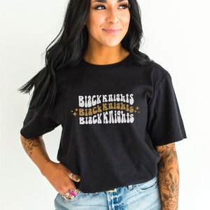 Black Knights Retro Tee, Feminine West Point Shirt, Black Knights Football Shirt, Girlie Army Football Shirt, USMA West Point Apparel