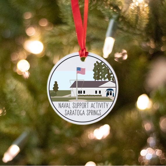 2022 Nsa Christmas Ornament Nsa Saratoga Springs Ornament Naval Support Activity Saratoga | Etsy