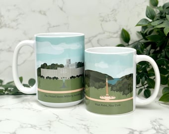 Taza de recuerdo de West Point, regalo para papá de West Point, regalo de graduación de West Point, taza conmemorativa de la Academia Militar de los Estados Unidos en West Point