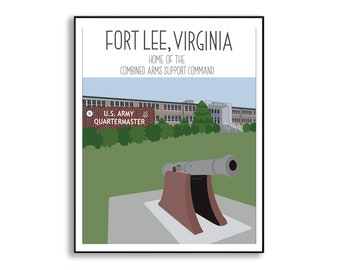 Fort Lee Virginia Militaire Basis Illustratie