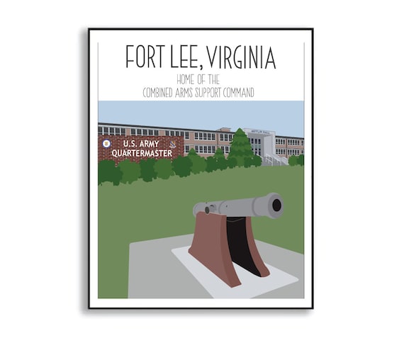 Fort Lee Virginia Military Base Illustration - Etsy