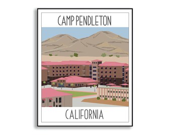 Marine Corps Base Camp Pendleton Duty Station Illustratie