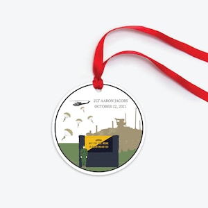 Custom Ranger School Graduation Ornament, Personalized Army Base Ornament, Army Ranger Graduation Gift, Airborne Ranger Army Soldier Gift
