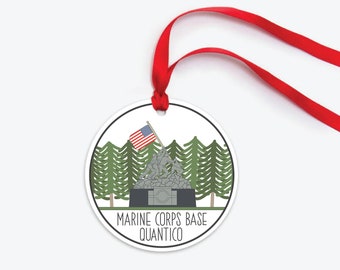 Marine Corps Base Quantico Ornament, Collectible Duty Station Ornament