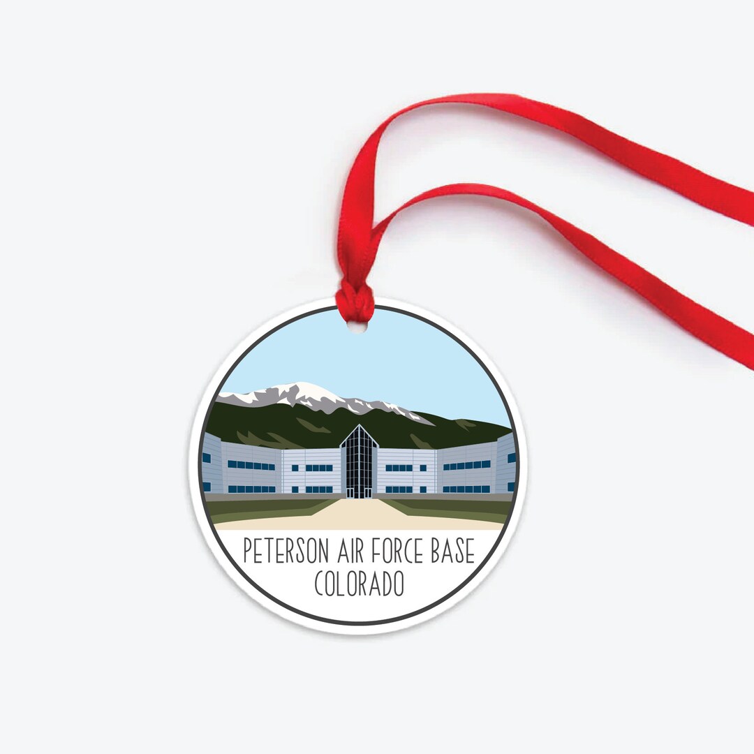 Peterson AFB SFB Ornament Peterson Air Force Base Colorado Etsy
