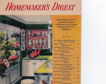 Vintage 1946 Homemaker Magazine Retro Living