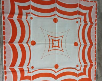 Vintage Art DecoTablecloth Topper with Napkins 1933 Modernist