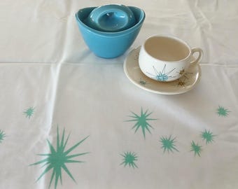 Vintage Tablecloth Franciscan Starburst Go-Along RARE
