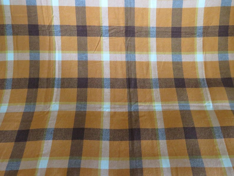 Vintage Tablecloth Simtex Russel Wright Burnt OrangeChocolate