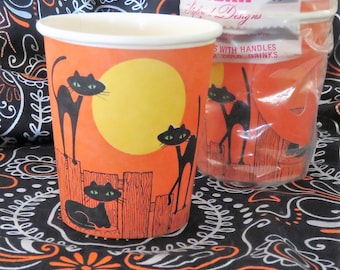 Vintage Halloween Cup/1950s/ Atomic Cats/ Futura