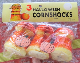Exhibidor de panal de miel vintage de Halloween, Cornshocks, MIOP Japón