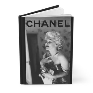 Marilyn Monroe  Chanel Perfume Inspired Aesthetic Hardcover Journal Matte