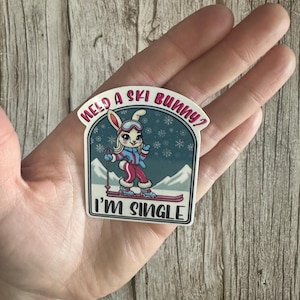 Ski Bunny Sticker: Funny Winter Sports, Snowboard Humor