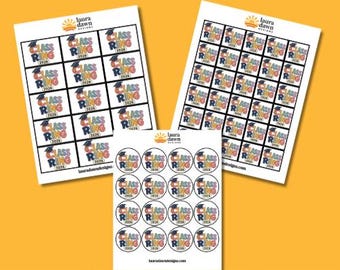 Class Ring 2026 Printable Tags for Ring Pops | Graduation Party Favor Tags | Class of 2026 | Instant Download PDF