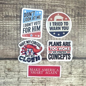 Anti-Trump Sticker Pack: Funny Political Humor Vinyl Decals