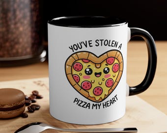You've Stolen a Pizza My Heart mug | Accent Colored Interior