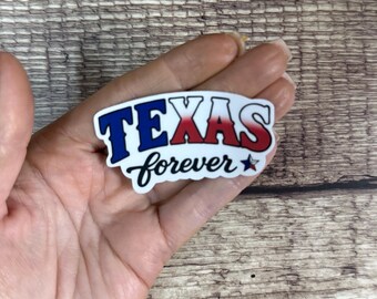 Texas Forever Sticker, Country Pride Lone Star State Vinyl Decal, Funny Cowgirl Gift for Laptop or Water Bottle