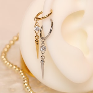 Dangle Conch Rook Helix Tragus Piercing Jewelry Septum Ring 16G Nose Ring Surgical Steel Cartilage Earring