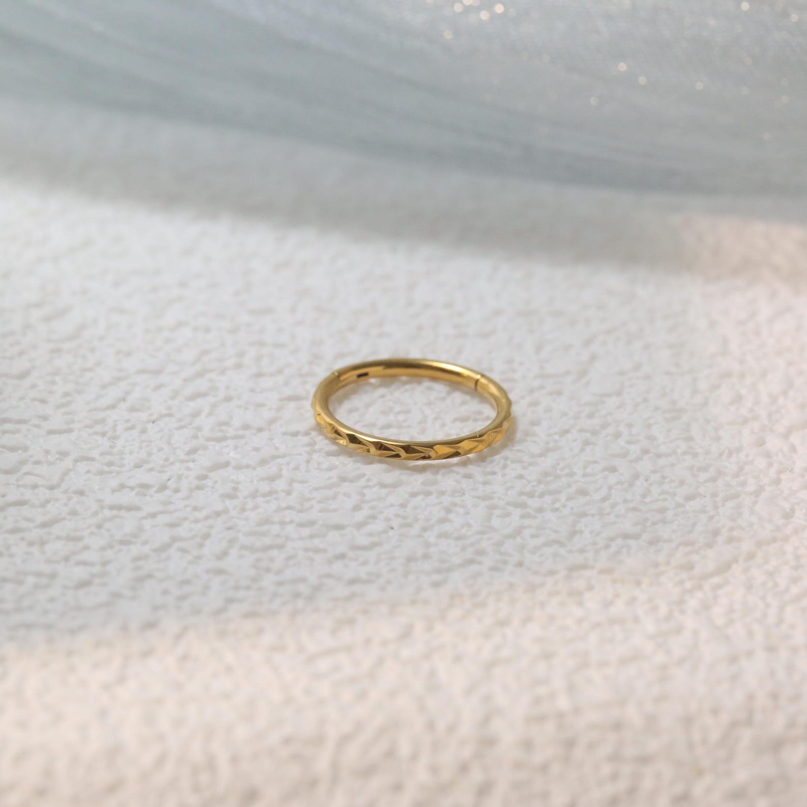18G 16G 316L Unique Hinge Nose Ring / Seamless Piercing Ring for Nasal ...