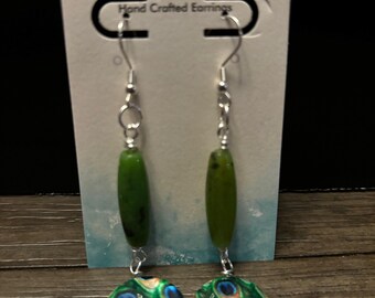 Joyería, pendientes colgantes, colgantes, cuentas, piedras, metal, plata esterlina, acero inoxidable