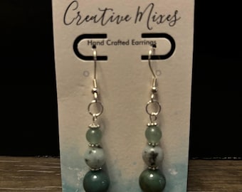 Joyería, pendientes colgantes, colgantes, cuentas, piedras, metal, plata esterlina, acero inoxidable