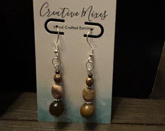 Joyería, pendientes colgantes, colgantes, cuentas, piedras, metal, plata esterlina, acero inoxidable