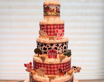 Barn Baby Diaper Cake