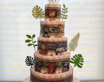 Wild One Diaper Cake