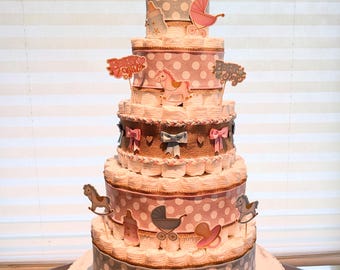 Gender Reveal Diaper Cake