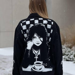 Benutzerdefinierte Jeansjacke auf Bestellung: Personalisierte handbemalte Jeansjacke, einzigartige handbemalte Jeansjacke, benutzerdefinierte Kleidung für jede Ihre Idee!