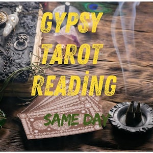 Lectura de Tarot Gitano, Adivino, Muy Detallada el Mismo Día, Lectura Profunda del Amor, Adivinación Precisa e Instantánea, Tirada de 21 Cartas del Tarot