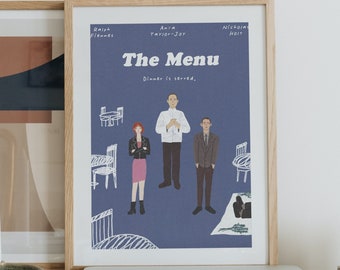 The Menu minimalist movie poster wall art【instant download, printable】