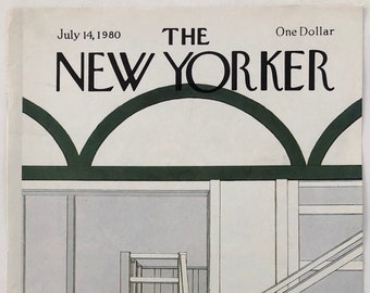 New Yorker Original Vintage Cover July 14, 1980 by Gretchen Dow Simpson